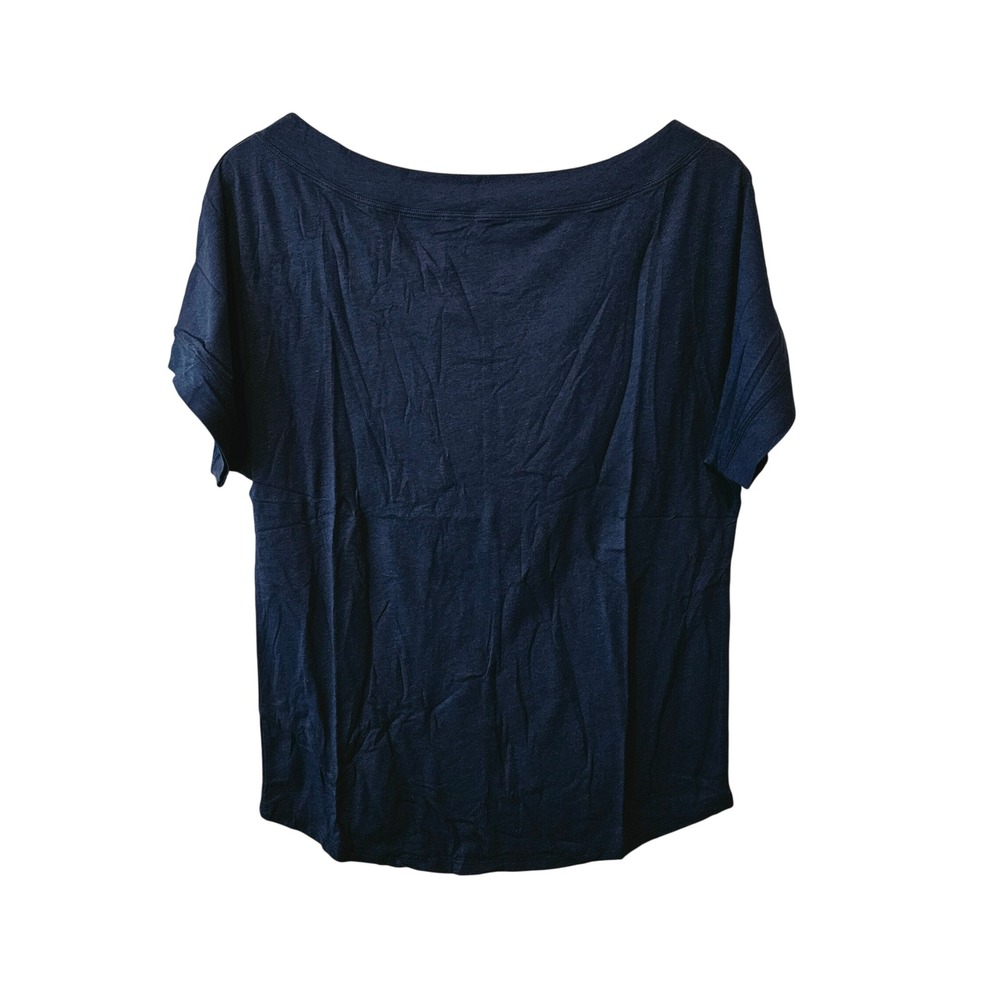 Universal Standard Short Sleeve Dolci Top Maritime Blue Women's Size 00-0 Casual